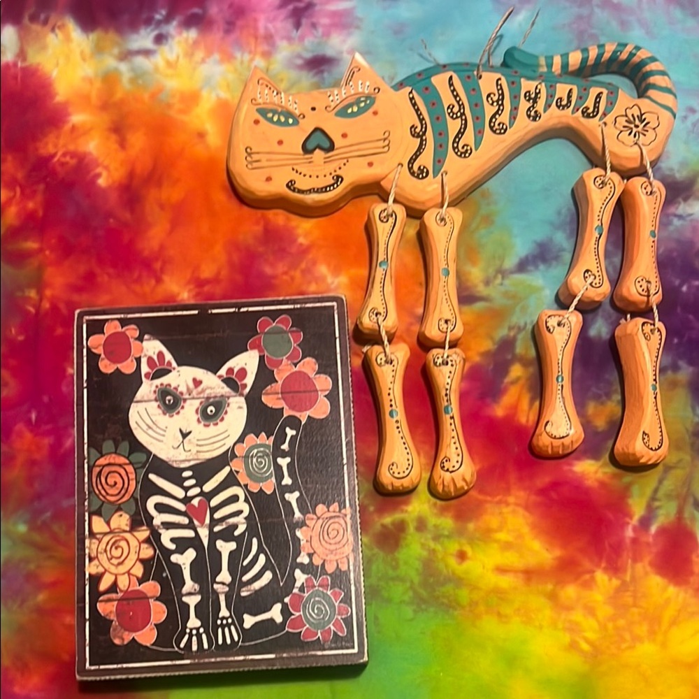 Colorful Cat Wall Art Decor